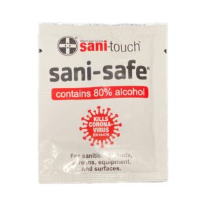 Sani-Touch Alcohol Wipe Singles 80%